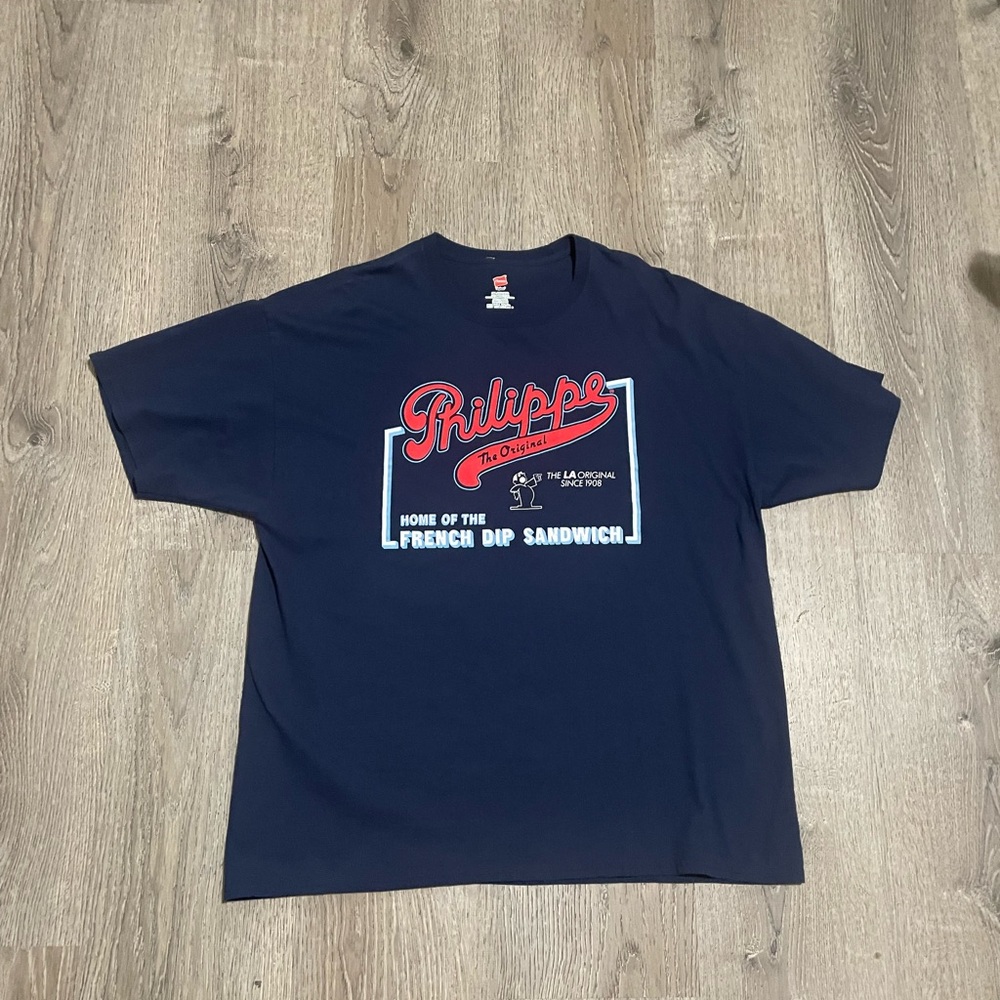 Vintage Philippe’s the original French dip sandwich LA blue size 2XL or XL-tall